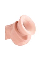 Dildo avec Testicules 20,3 cm Triple Density King Cock Plus 3D