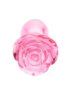 Plug anal en verre Full Bloom Rose medium