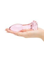 Plug anal en verre Full Bloom Rose medium