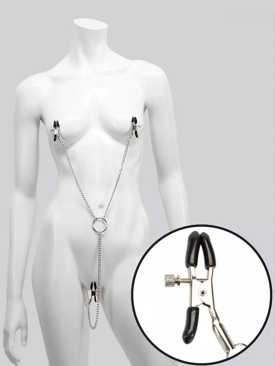 Bondage Boutique Nippel- und Klitorisklemme mit Kette