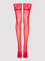 Lovehoney-Lingerie Sheer Lace Top Thigh High Stockings Strumpfhalter & String
