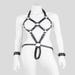 DOMINIX Deluxe Leder-Harness mit Handfesseln