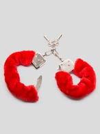 Lovehoney Red Furry Fesseln & Handschellen