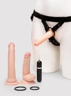 Lifelike Lover Realistic Pleasures Strap-On Dildo Kit