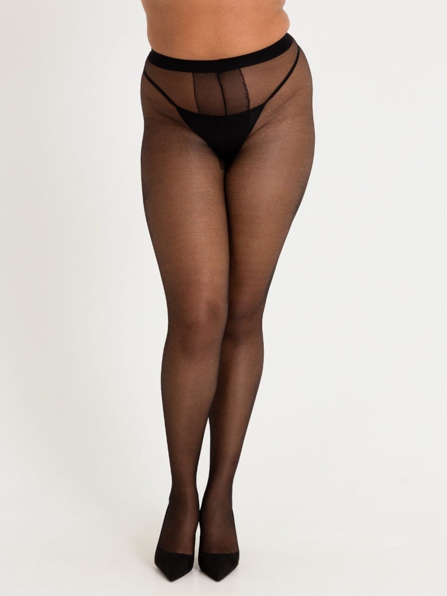 Lovehoney Plus Size Ouvert-Strumpfhose