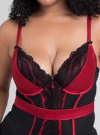 Lovehoney Empress Satin und Spitze Basque Set