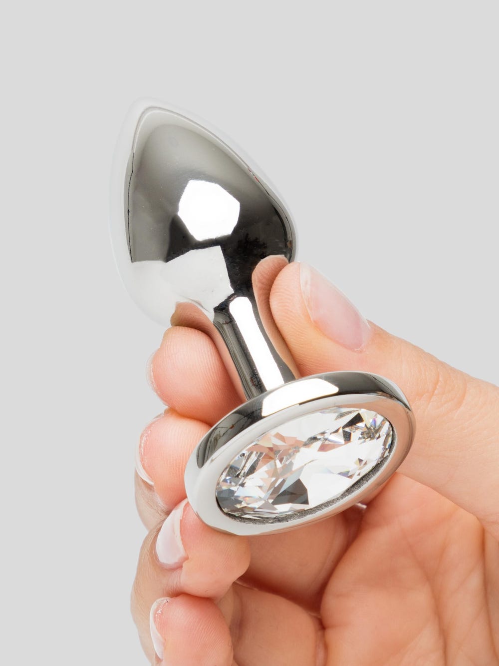 Lovehoney Edelstahl-Analpug mit Kristall