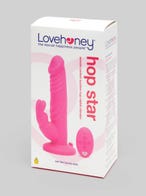 Lovehoney Hop Star ferngesteuerter Rabbit-Vibrator mit Saugnapf