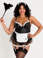 Lovehoney Fantasy Deluxe Wetlook Dienstmädchen-Kostüm