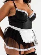 Lovehoney Fantasy Deluxe Wetlook Dienstmädchen-Kostüm