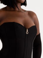 Lovehoney Plus Size Secret Silhouette Korsett mit Stahlstäbchen und langen Ärmeln