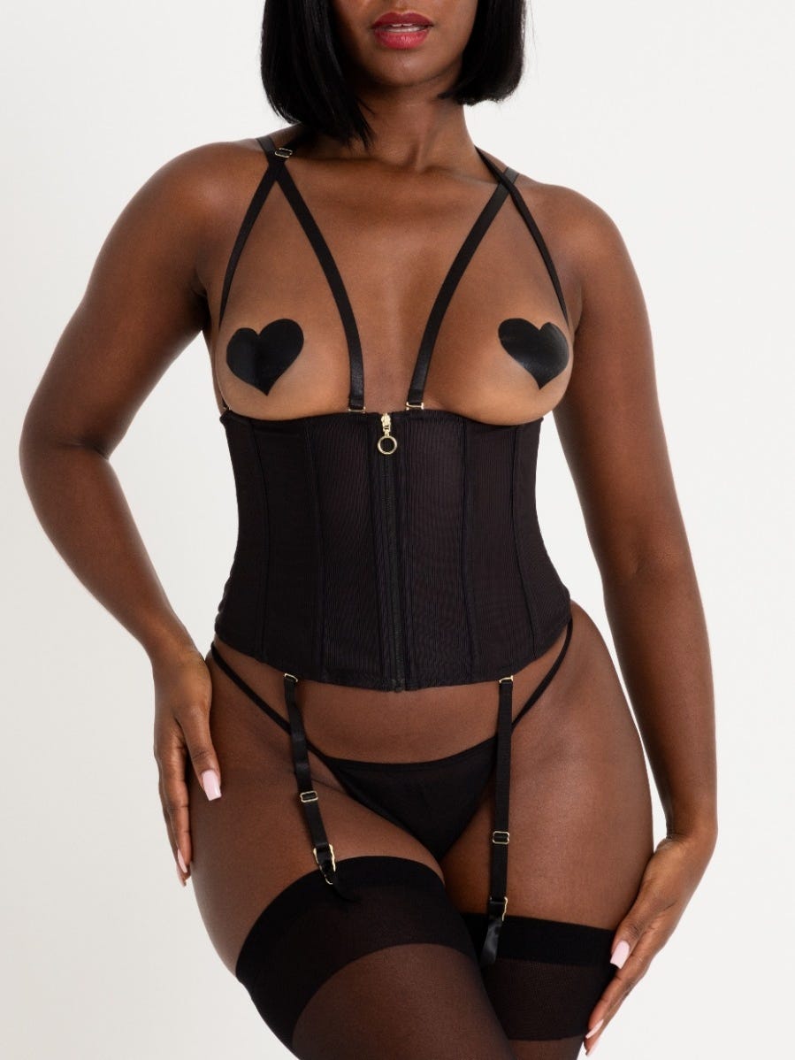 Lovehoney Secret Silhouette Waspie Korsett mit Stahlstäbchen