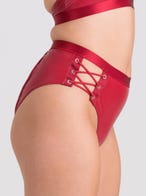 Lovehoney Fierce Offenrückiges und Schrittloses Höschen im Leder-Look 