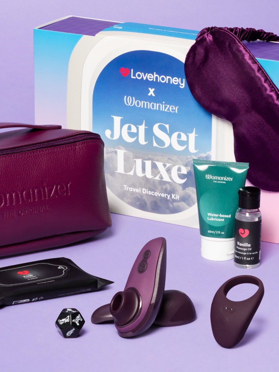 Lovehoney x Womanizer Jet Set Luxe Travel Discovery Kit