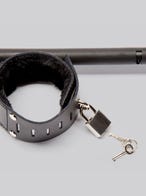 Bondage Boutique Extendable Spreader Bar with Leather Cuffs