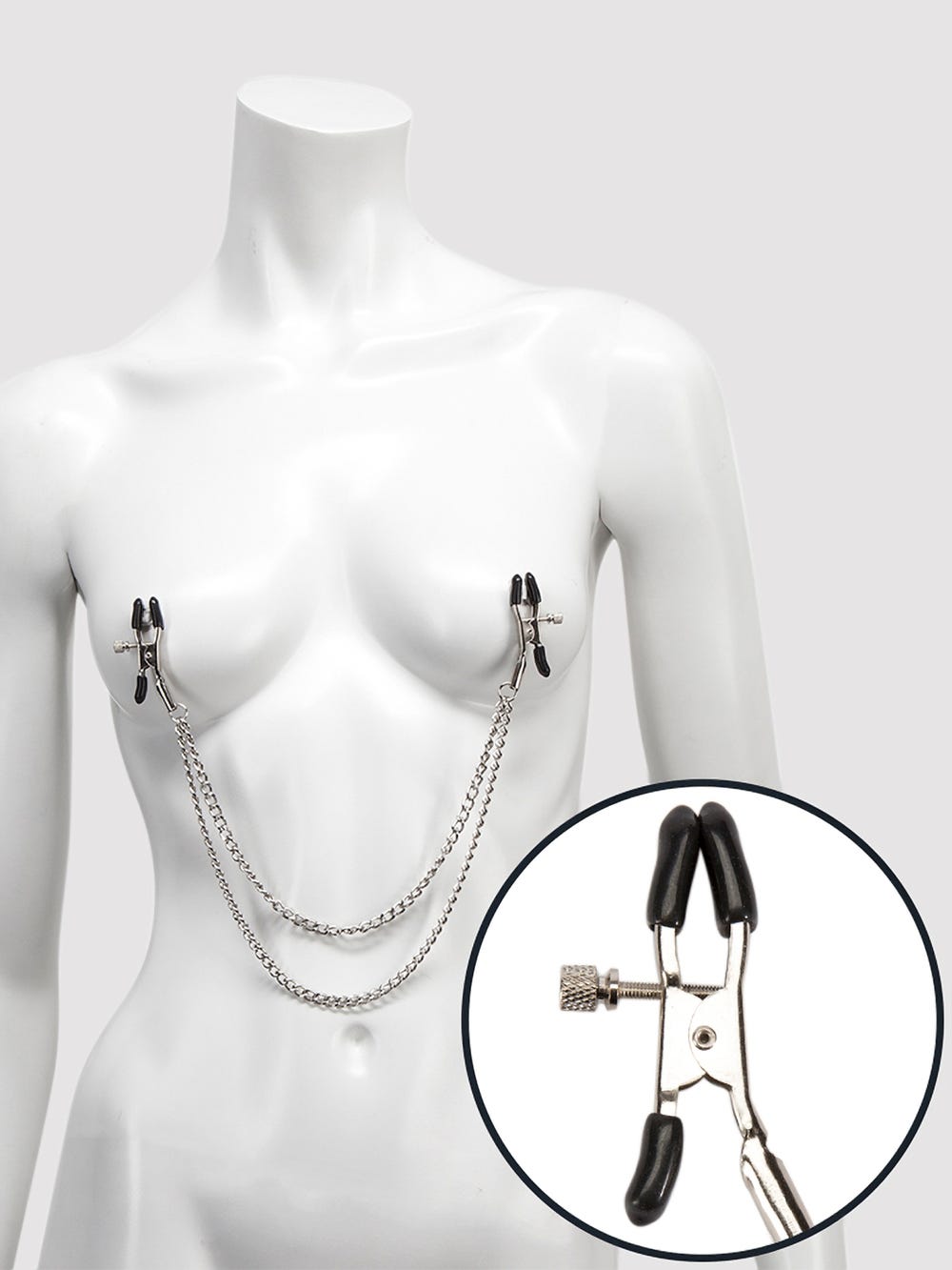 Bondage Boutique Nippelklemmen mit Doppelkette