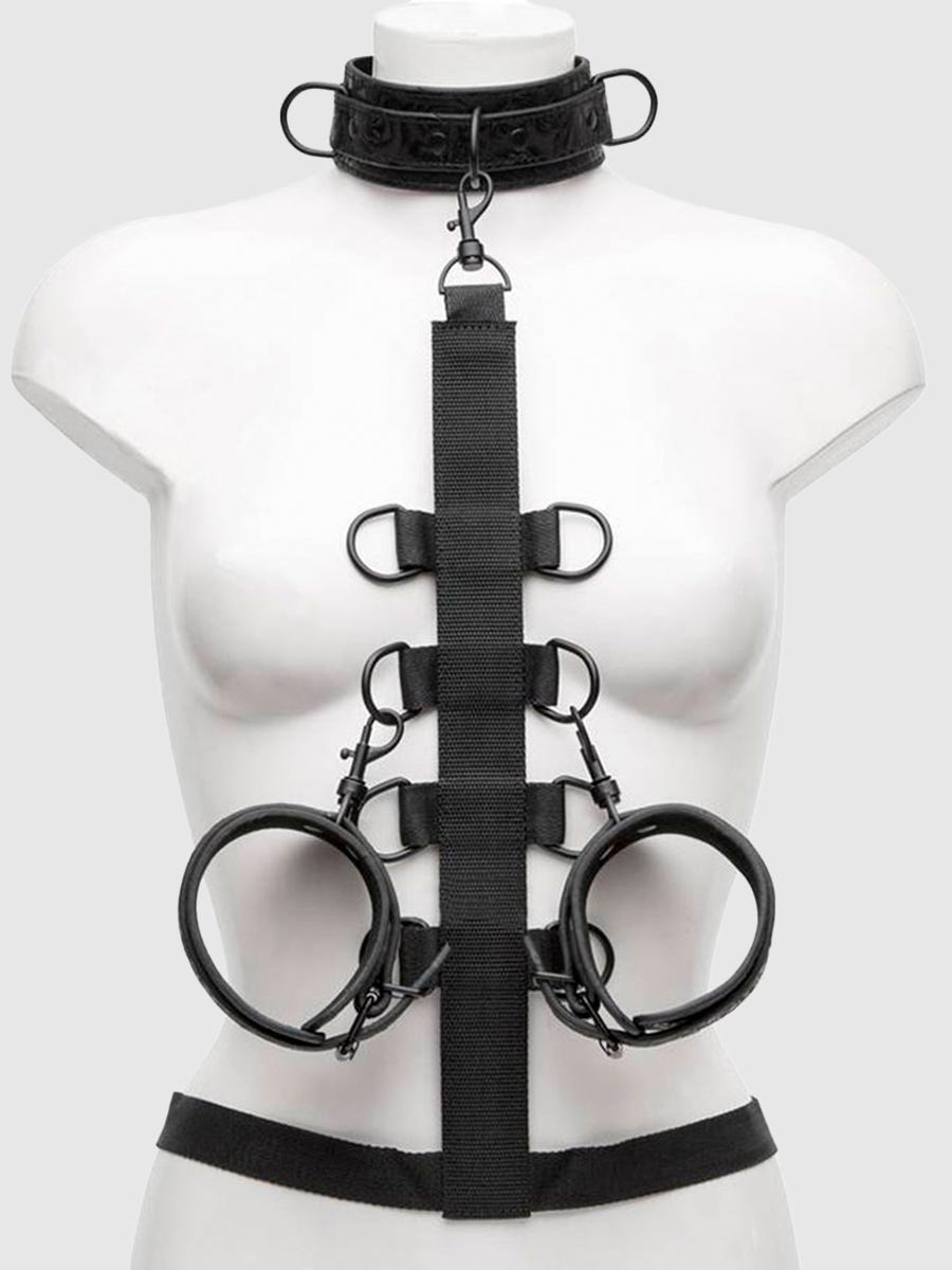 Bondage Boutique Black Rose Restraints Harness amorana