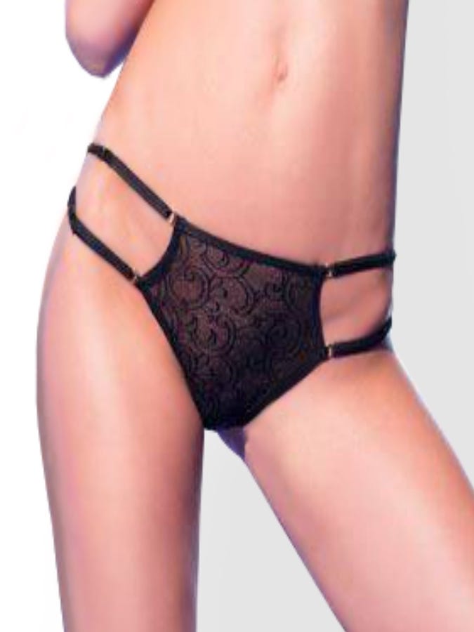 Chilirose Celtic Lace Open Panty Closeup vorne Amorana