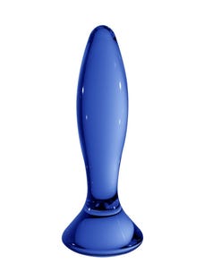 chrystalino follower anal glas-plug blau amorana