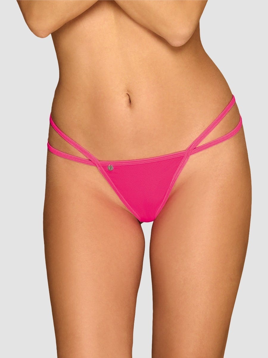 Obsessive Pinker String mit Ketten