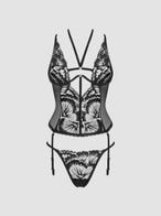 Obsessive Alessya Corset & Thong with Lace Elements