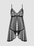 Obsessive Sedila Baby Doll & String mit Offenem Schritt