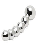 Desire Luxury Beaded Stainless Steel Dildo liegend