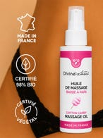 Divinextases  Bio-Massageöl Zuckerwatten Geschmack 100 ml