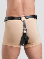 DOMINIX Deluxe Analplug Leder-Harness mit Penisring