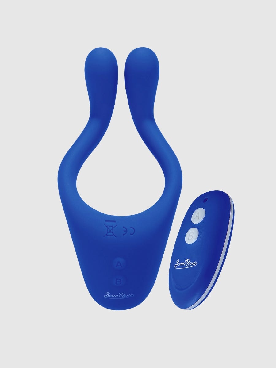 Beauments Doppio 2.0 Paar Vibrator Blau Packshot von Vorne Amorana