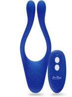 Beauments Doppio 2.0 Paar Vibrator Blau Packshot von Hinten Amorana
