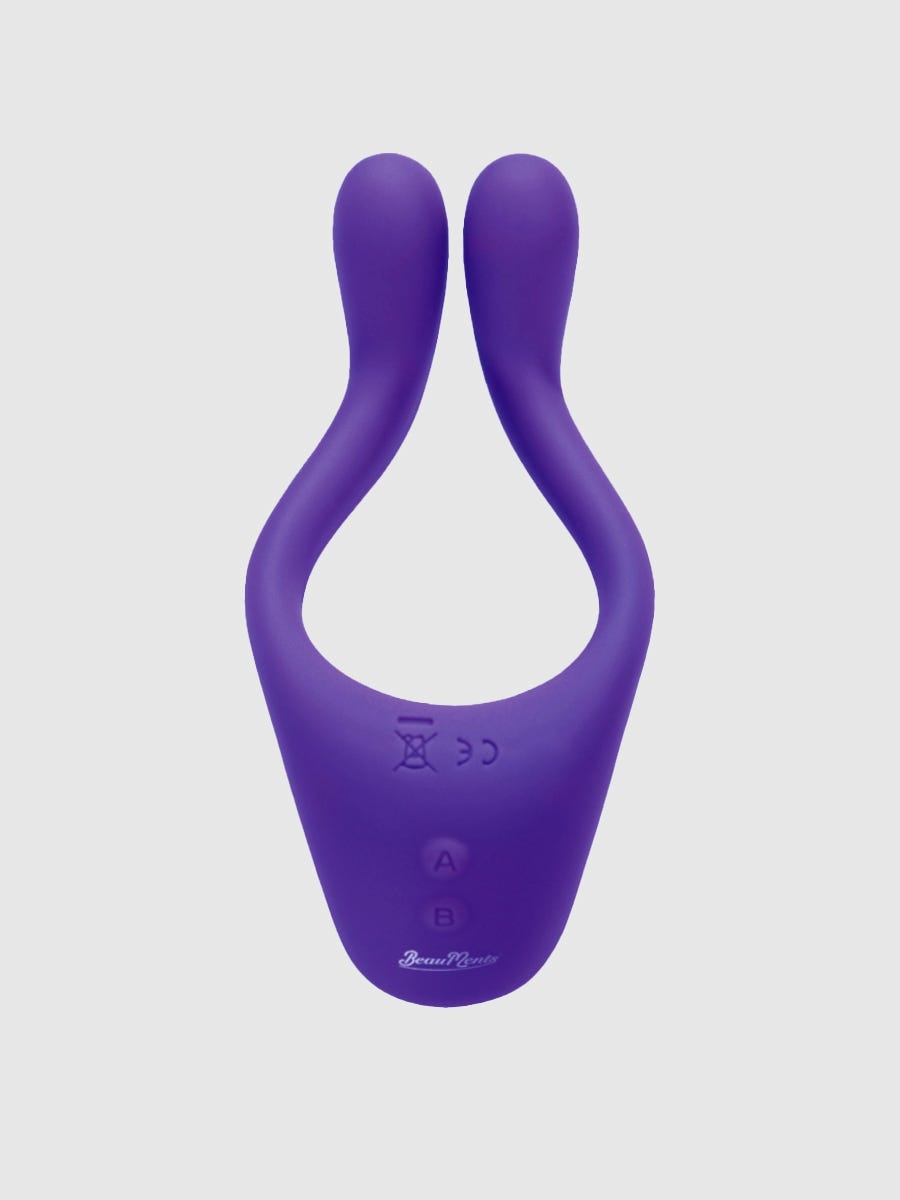 Beauments Doppio Paar Vibrator Violett von Vorne Amorana