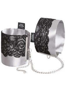 Fifty Shades of Grey Play Nice Wrist Cuffs Amorana Front