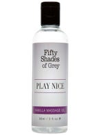 Fifty Shades of Grey Play Nice Vanilla Massage Oil Amorana Front