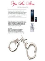 Fifty-Shades-of-Grey You. Are. Mine. Handschellen