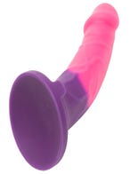 Lifelike Lover Luxe Realistic Colour Changing Silicone Dildo Purple Amorana Liegend