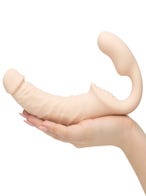 Lifelike Lover Luxe Posable Realistic Silicone Strapless Strap-On amorana hand seitlich