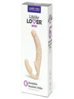 Lifelike Lover Luxe Posable Realistic Silicone Strapless Strap-On amorana verpackung