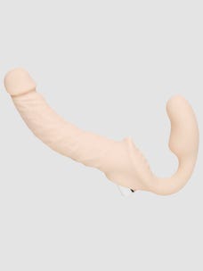 Lifelike Lover Luxe Posable Realistic Vibrating Strapless Strap-On amorana seitlich