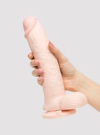 Lifelike Lover Ultra Realistic Ballsy Dildo 9.5 Inch amorana hand