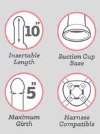 Lifelike Lover Realistischer Basic Dildo mit Saugnapf