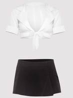 Lovehoney Fantasy Sexy Sekretärin Top mit Nadelstreifenrock