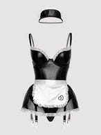 Lovehoney Fantasy Deluxe Wetlook Dienstmädchen-Kostüm