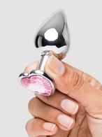 Lovehoney Metall Analplug mit Kristallherz
