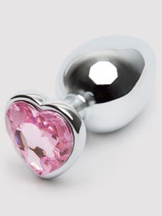 Lovehoney Metall Analplug mit Kristallherz 9 cm