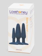 Lovehoney Booty Bound Analplug-Set aus Silikon für Analtraining (3-teilig)