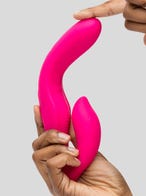 Lovehoney Double Down aufladbarer ferngesteruter vibrierender gurtloser Strapon