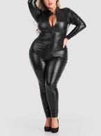 Lovehoney Fierce Wet-Look Catsuit mit Reissverschluss