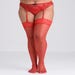 Lovehoney Plus Size hohe Strümpfe mit Spitze