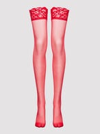 Lovehoney Plus Size hohe Strümpfe mit Spitzenrand